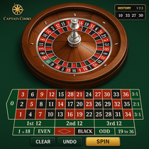 CaptainCooks - Roulette Table Game - European Roulette